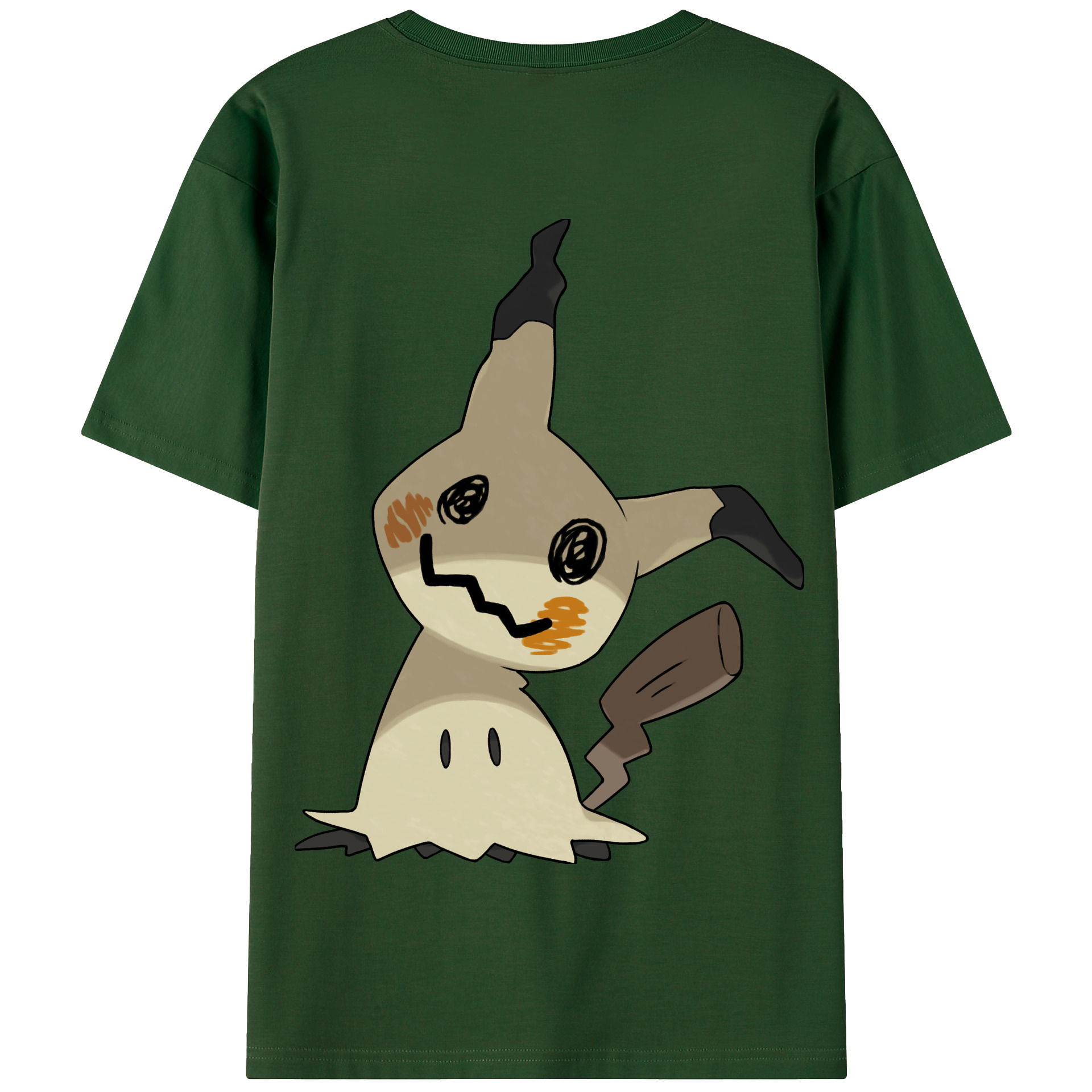 （画像用） ポケットモンスター Pokémon 綿100％半袖Tシャツ（背面プリント）